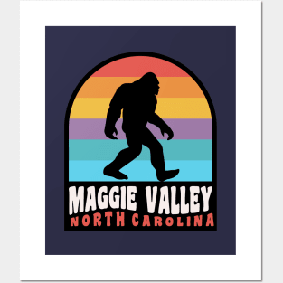 Maggie Valley North Carolina Bigfoot Sasquatch Great Smoky Mountains Posters and Art